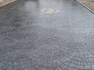 Hormigón impreso negro Abanico Europe